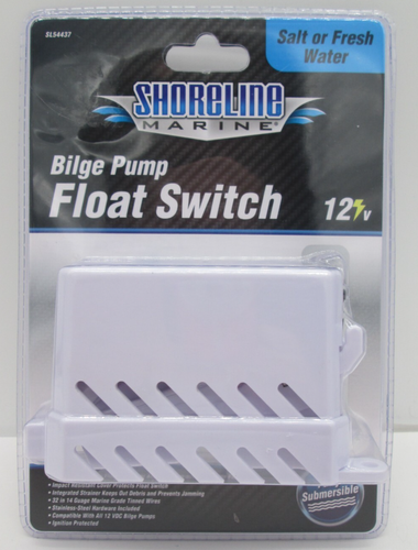 Shoreline Marine SL54437 Bilge Pump Float Switch 12v Submersible H1