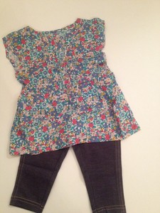 denim baby girl outfit