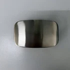 1.58 inches 40 mm Stainless Steel Rounded Rectangle Blank Belt Buckle US Stock