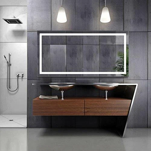 Krugg Large 60 Inch X 30 Inch LED Bathroom Mirror Lighted