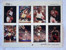 Very Rare 1992 World Class Investments Portland Blazers Promo Sheet Ltd 104/1000