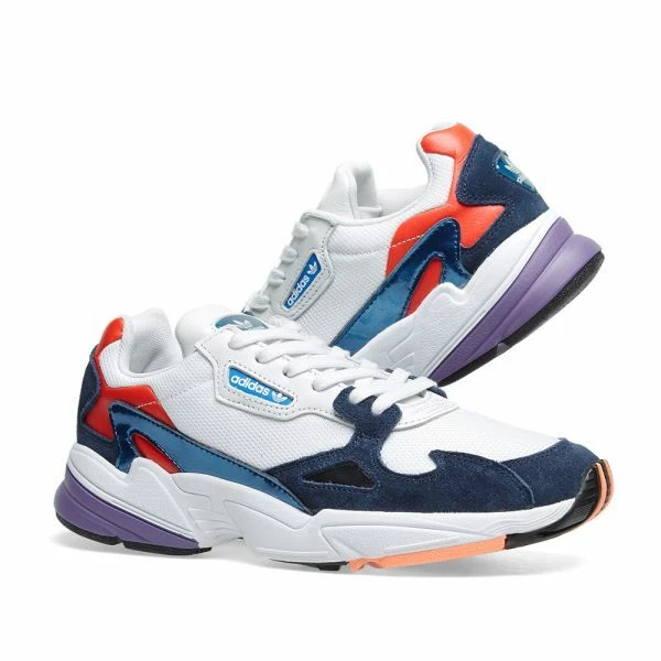 Adidas Falcon Crystal White/Collegiate Navy Women&#039;s 8.5 US NWOB | eBay