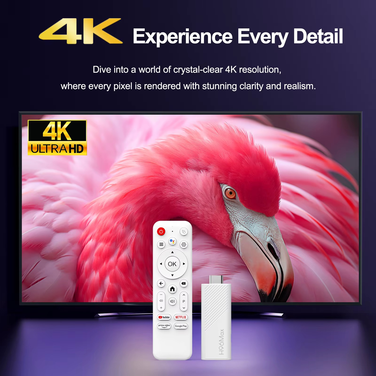 Stick Tv H313 Android 14 4K Wifi6 Bt5.0 con Assistente Google Ai - Miniatura 4