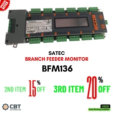 SATEC BFM136 Branch Feeder Monitor, Multi-Tenant Submetering /Ethernet