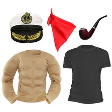 1960er CARTOON STRONG POP EYE SAILOR CHARAKTER TV IKONE ERWACHSENE SCHICKES KLEID SET