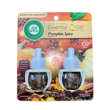AIR WICK PLUGIN SCENTED OIL REFILLS PUMPKIN SPICE 2 COUNT
