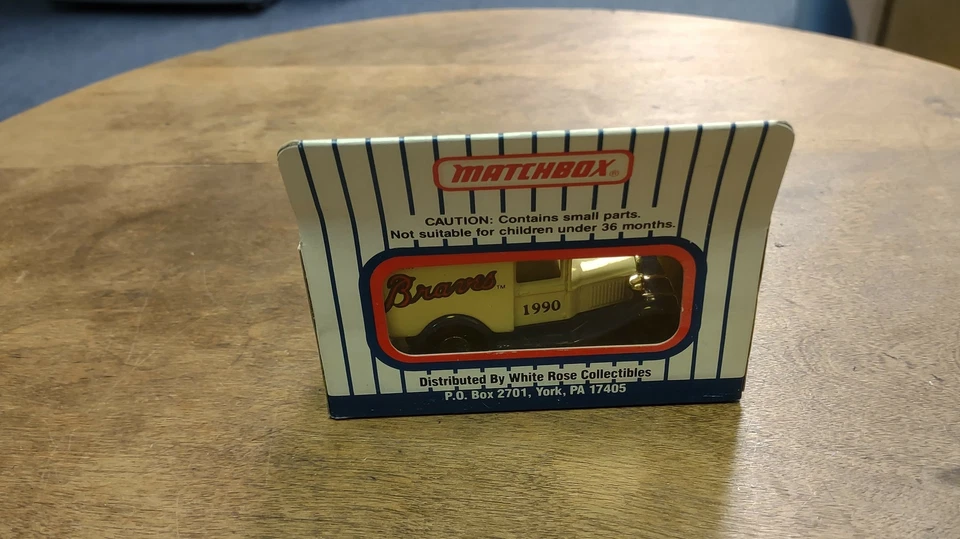 1990 Matchbox Team Collectible ATLANTA BRAVES 1:64 Model A Ford Die-Cast NIB  C1 - Image 3 of 4
