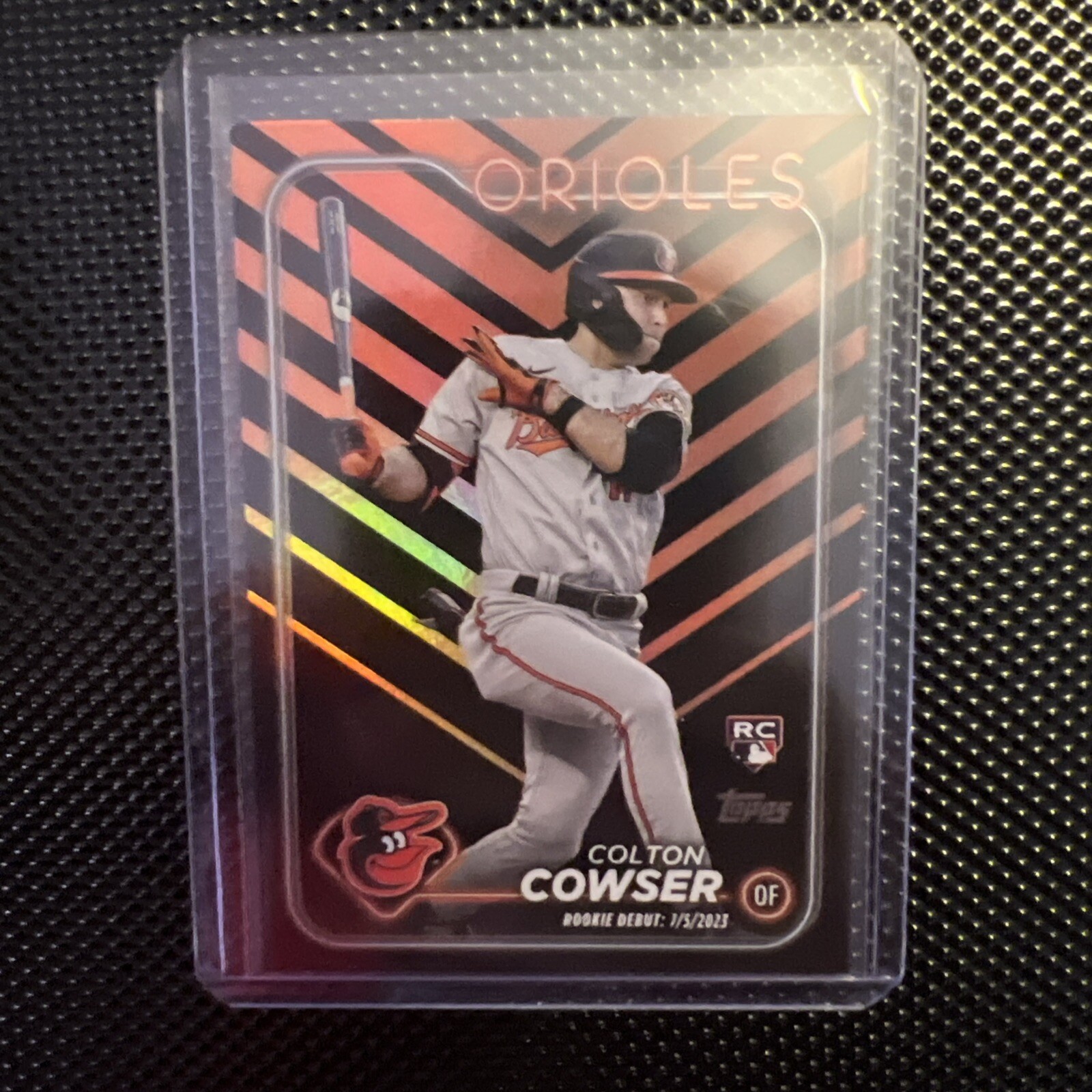 Colton Cowser RC Debut 2024 Topps Update Holiday Black Orange Foil SP #US72