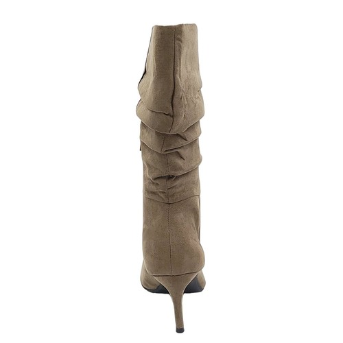 Alfani Women Pointed Toe Stiletto Slouch Boots Lissa Size US 9.5M Olive Green - Picture 5 of 6
