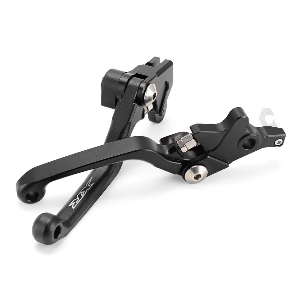 Black Pivot Brake Clutch Levers For HONDA XR250L XR600R XR230/250/400 Motard - Image 4 of 4