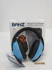 Baby Banz EM009 Plastic Hearing Protection Earmuffs for Infants - Blue [DI1]