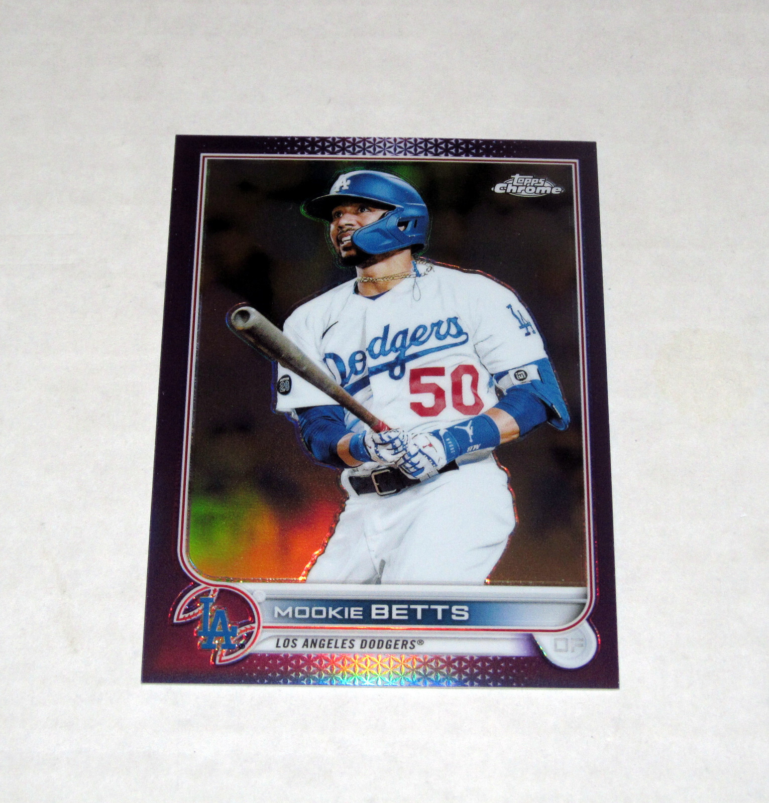 2022 Topps Chrome Purple Refractor 100 Mookie Betts (#/250)  $.99 Shipping!