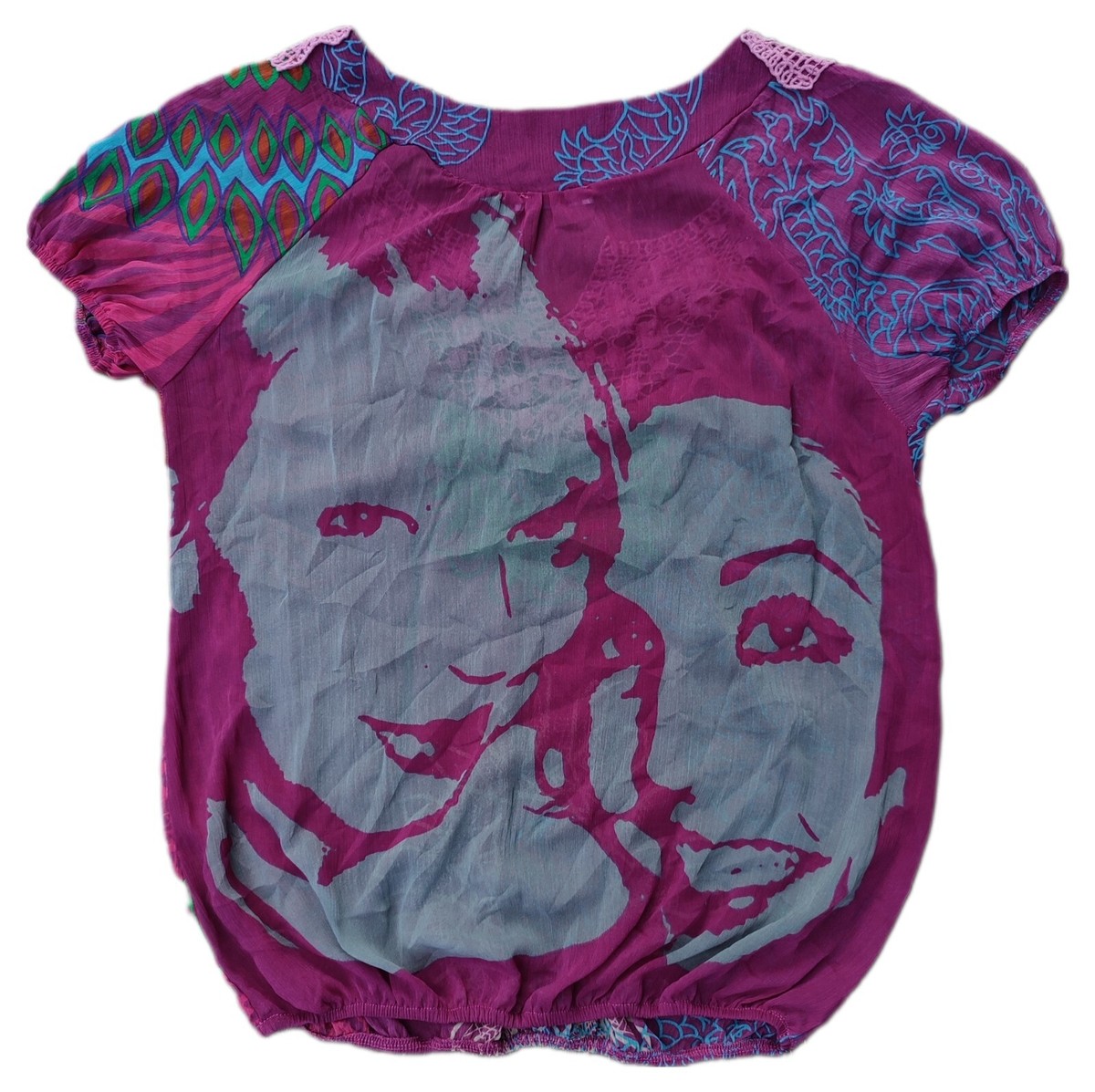 トップス MISS SIXTY sheer tee archive y2k grunge y2k-miss-sixty-60s-style-