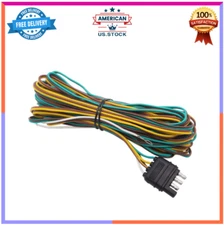 25ft 4-Way Flat Trailer Light Wiring Harness with Ground Wire – 18 Gauge
