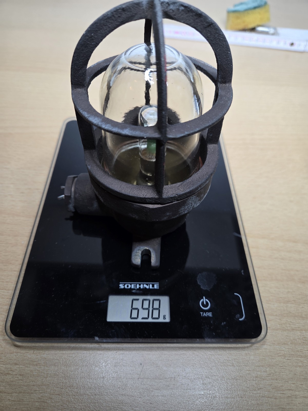 Foto 4 van Vintage Bronze Marine / Bunker  Lamp Light