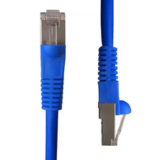 1 Ft. Cat5E Snagless Shielded STP Network Patch Cable, Blue