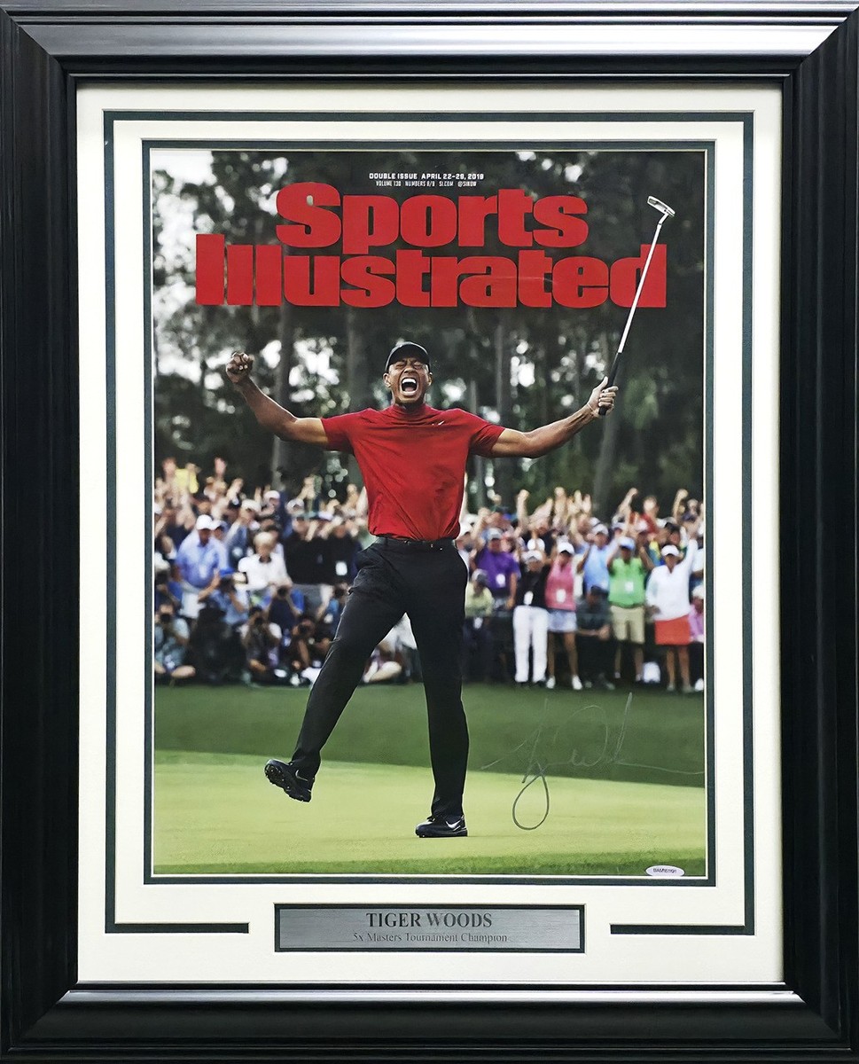 Tiger Woods Signed Framed Sports Illustrated Cover 16x20 Photo