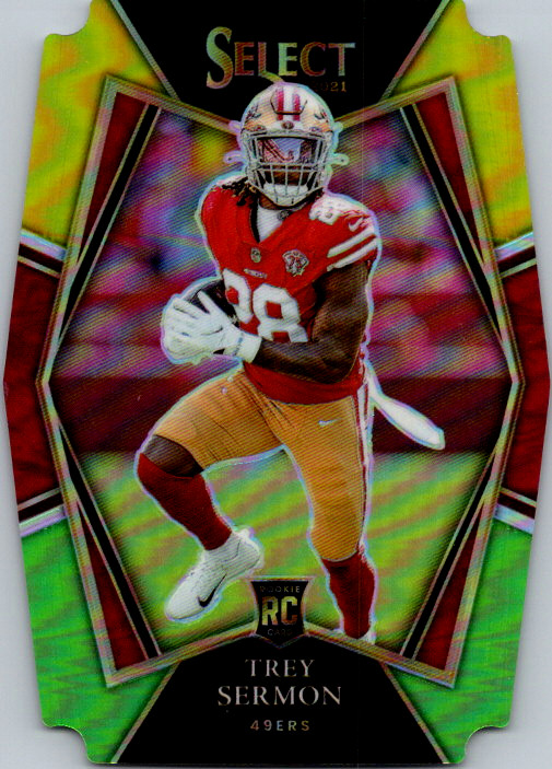 Trey Sermon Panini Select #168 Tie Dye Die Cut