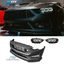 Fits 18-23 Mustang Dark Horse Front Bumper Conversion W/ Switchback Headlights