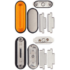 Sidekey Button Set For Watch Ultra 49MM  Orange / Silver  5 Piece Set 