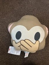 Primark monkey emoji cushion BNWT