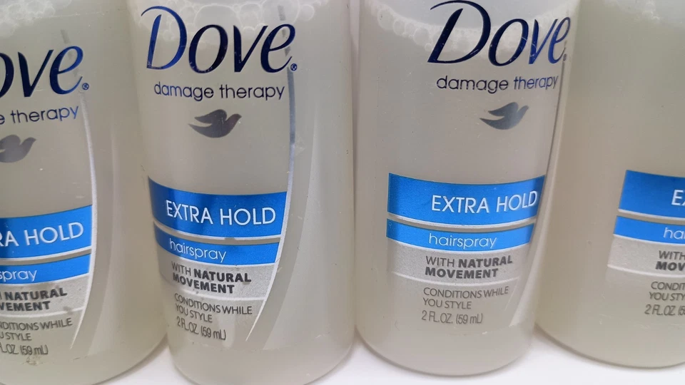 Dove Extra Hold Hairspray Non-Aerosol TRAVEL Size 2oz Ea TRAVEL NEW OLD STOCK - Image 2 of 3