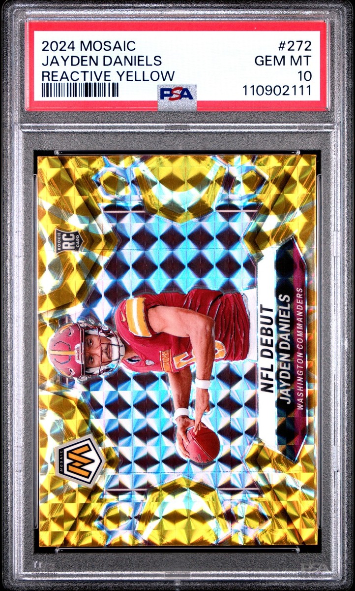 2024 PANINI MOSAIC REACTIVE YELLOW #272 JAYDEN DANIELS