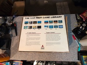 Atari 7800 Console With 15 Games In box Tested Defender Frogger Pac Man No dupes