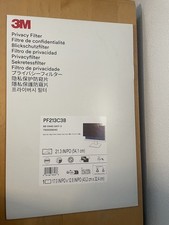 3M PF213C3B Black Privacy Screen Filter For Widescreen LCD 21.3  