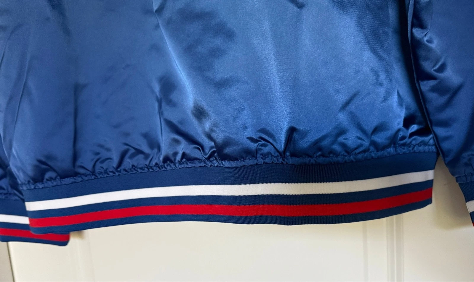 Stranger Things Costume WSQK Satin Bomber Jacket • 80s Hawkins Radio Cosplay XL - product detail image 6