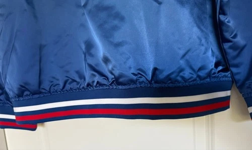 Stranger Things Costume WSQK Satin Bomber Jacket • 80s Hawkins Radio Cosplay XL image 6