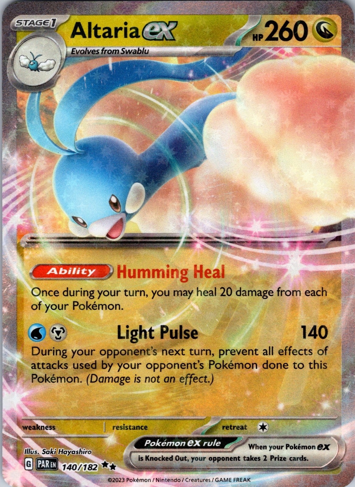 Altaria ex 140/182 - Paradox Rift - NM/M