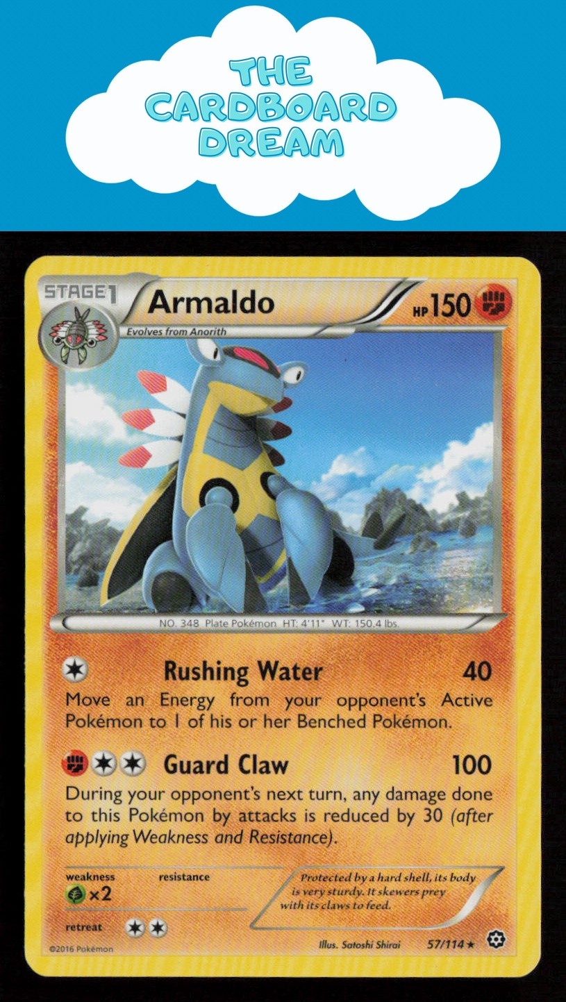 Armaldo XY - Steam Siege #57/114 NON-HOLO Rare Pokemon Card