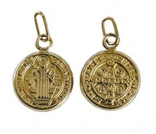 11.5mm Gold Filled San Benito Religious Charm