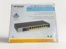 NETGEAR Gs108lp 8-port Gigabit Ethernet Poe Unmanaged Switch, New Sealed