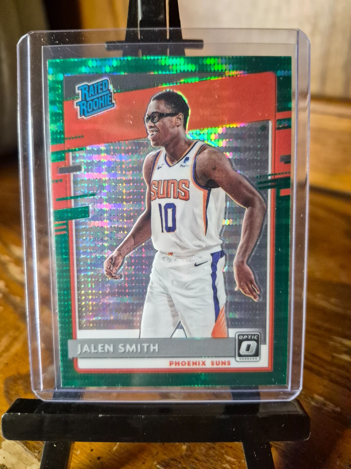 2020 - 2021 Panini Donruss Optic Jalen Smith # 160 Rated Rookie Green Pulsar