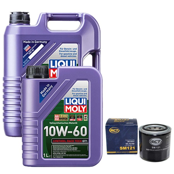 MotoröL Set MOS2 Leichtlauf 10W-40 6 Liter + ÖLfilter FüR Isuzu Opel Subaru 3.0-image