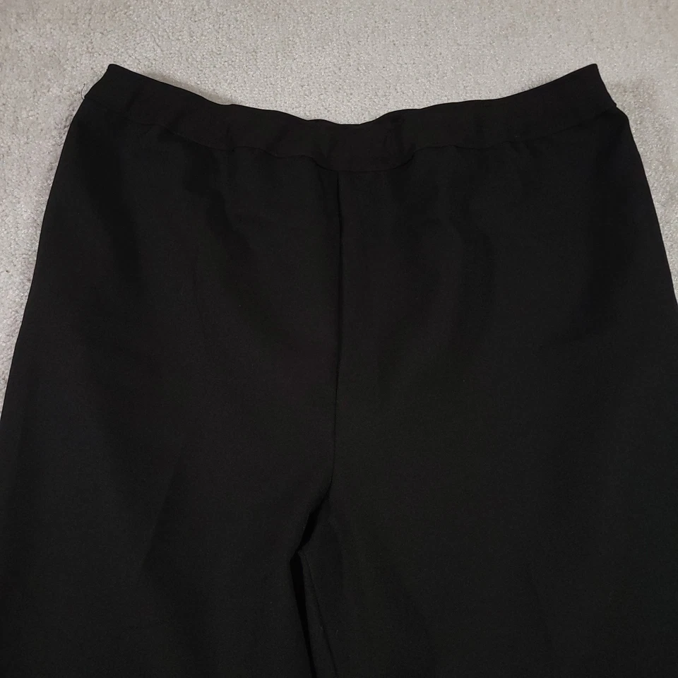 Vtg 90s Bend Over Levi's Pull On Pants Women's 18W Black Elastic Waist High Rise - Image 3 of 4
