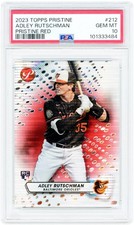 Adley Rutschman Orioles 2023 Topps Pristine Red #212 #3/5 PSA 10 Rookie Card