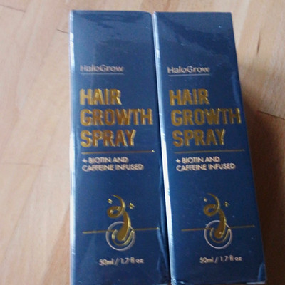 2 Stück HaloGrow Hair Growth Spray Haarwachstumsmittel, Biotin & Koffein, 50 ml