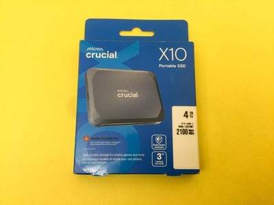Crucial - X10 4TB External USB-C SSD - Blue CT4000X10SSD9 IN PACKAGING