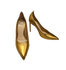Tacchi a spillo FRANCESCO RUSSO oro metallizzato - taglia 37,5 - nuovi senza scatola