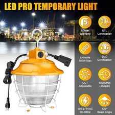 100W LED Pro Work Light Portable Construction Hanging 4.5/5/5.7K IP65 Waterproof