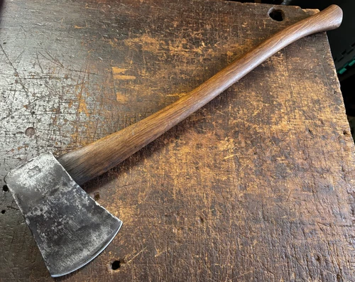 Rare Vintage MUSTAD Yankee Pattern 3- 1/2lb Single Bit Axe. Made in Norway 1930s