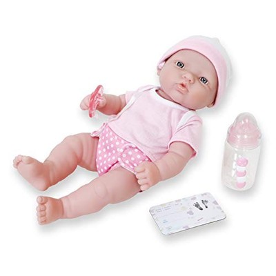 JC Toys -  Nursery | 7 Piece Baby Doll Gift Set | 12'' Life-Like Baby Doll Pink