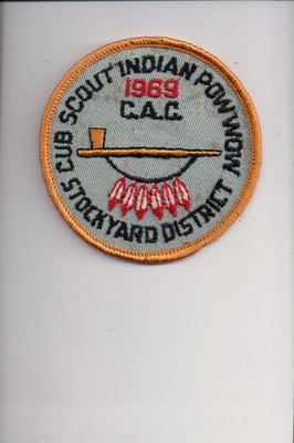 1969 Stockyard District Scout Indian Pow Wow patch