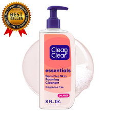 Oil Free Foaming Facial Cleanser Daily Face Wash 8 fl oz Clean  Clear FROM USA