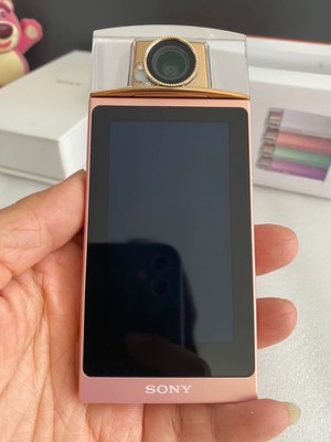 Sony DSC-KW1 Perfume Bottle-Shaped Digital Camera WiFi 19.2MP Flip Screen Pink