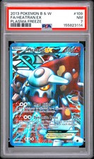 Fa/Heatran Ex Plasma Freeze 109 Pokemon Black & White Plasma Freeze NM PSA 7