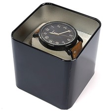 8CM Metal Jewelry Display Case With Cushion Watch Organizer Box Show Holder A2